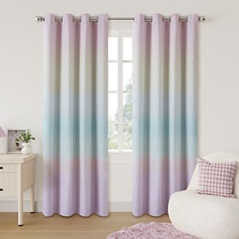 Awesome Home Ombre Set of 2 Room Darkening Window Curtain Panels
