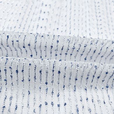 Awesome Home Cotton Blend Broomstick Crush Set of 2 Window Curtain Panels