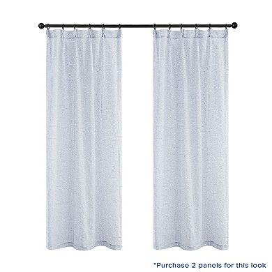 Awesome Home Cotton Blend Broomstick Crush Set of 2 Window Curtain Panels