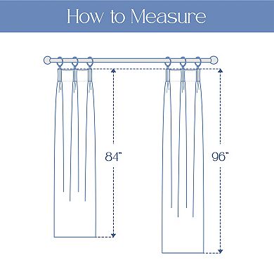 Awesome Home Cotton Blend Broomstick Crush Set of 2 Window Curtain Panels