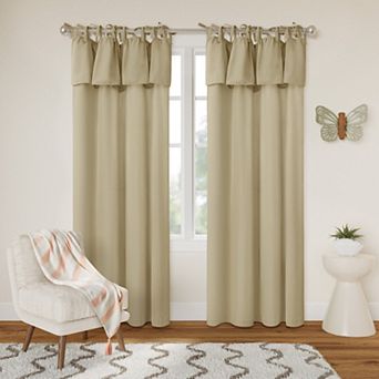 Awesome Home Sonoma Goods For Life® Recycled Cotton Blend Ruffle Tie Set of 2 Curtain Panels