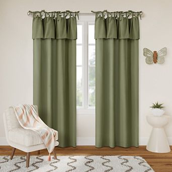 Awesome Home Sonoma Goods For Life® Recycled Cotton Blend Ruffle Tie Set of 2 Curtain Panels