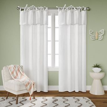 Awesome Home Sonoma Goods For Life® Recycled Cotton Blend Ruffle Tie Set of 2 Curtain Panels