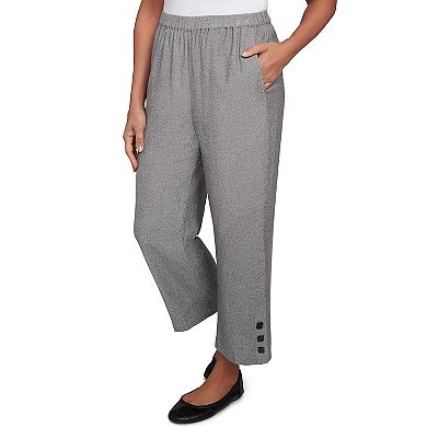 Women's Alfred Dunner Button Cuffed Ankle Pants