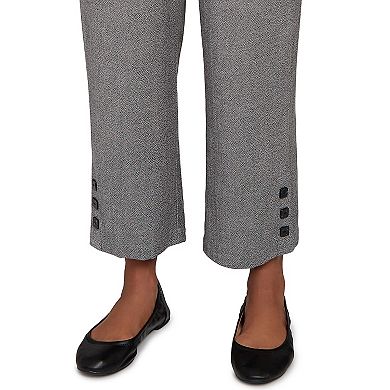 Women's Alfred Dunner Button Cuffed Ankle Pants