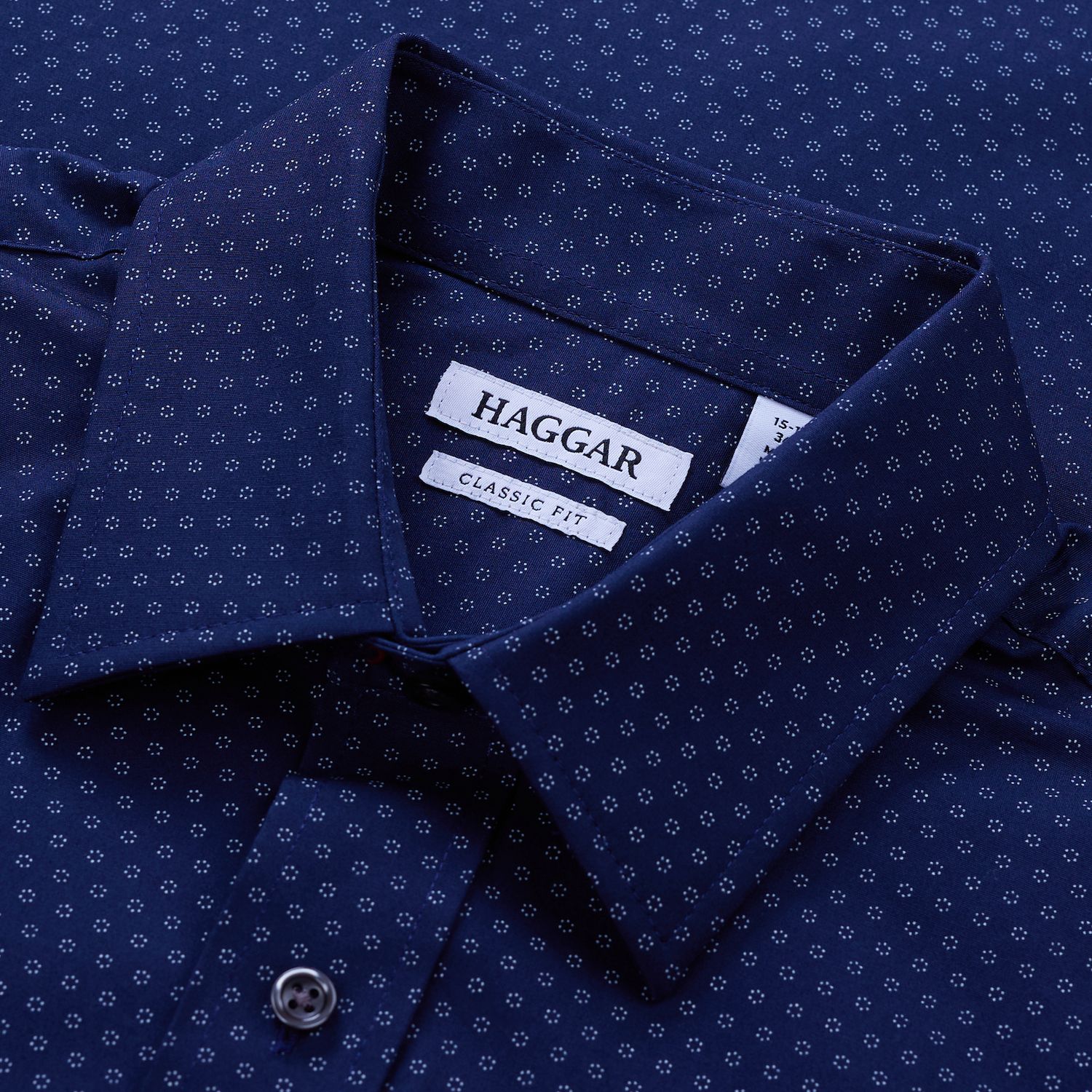 kohl's haggar dress shirt Men's Haggar Premium Comfort Classic Fit Dress Shirt, Size: 15.5-34/35, Navy Cross Dobby