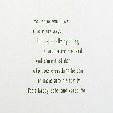 Hallmark For A Wonderful Husband And Father Father's Day Card