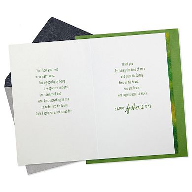 Hallmark For A Wonderful Husband And Father Father's Day Card
