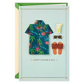 Hallmark Hawaiian Shirt Signature Father's Day Card