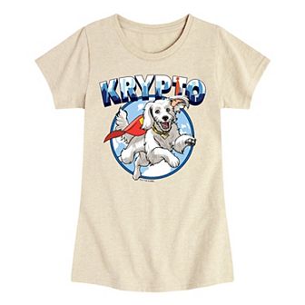 Girls 7-16 Superman Krypto Graphic Tee