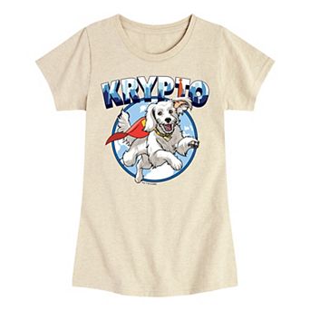 Girls 7-16 Superman Krypto Graphic Tee