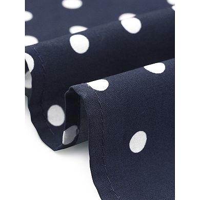 Women's Plus Size Dresses V Neck Short Sleeve Wrap Polka Dot A-Line Tiered Maxi Dress Casual Beach