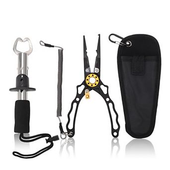 Fishing Pliers, Fishing Pliers for Saltwater, Muti-Function Hook Remover and Split Ring Pliers 1 Set