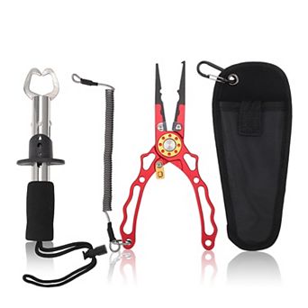 Fishing Pliers, Fishing Pliers for Saltwater, Muti-Function Hook Remover and Split Ring Pliers 1 Set