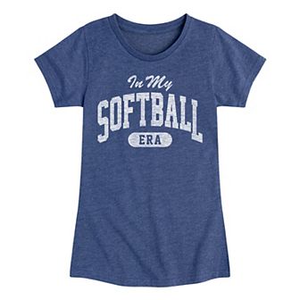 Girls 7-16 in My Softball Era Graphic Tee
