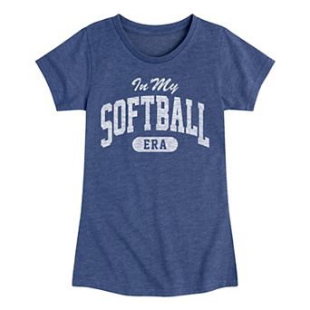 Girls 7-16 in My Softball Era Graphic Tee