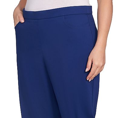 Plus Size Alfred Dunner Allure Fitted Stretch Short Length Pants