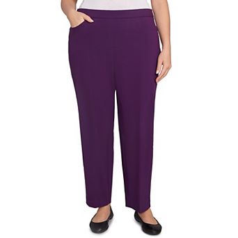 Plus Size Alfred Dunner Allure Fitted Stretch Medium Length Pants