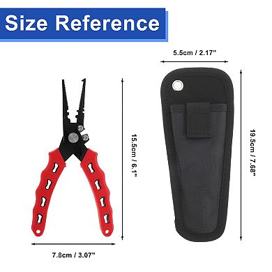 Fishing Pliers with Non-Slip Handle, Fishing Pliers for Saltwater, Fish Pliers, 1 Set