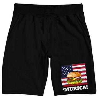 Men's 'Murica Burger Pajama Shorts