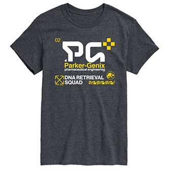 Big & Tall Jurassic World Rebirth Parker-Genix DNA Retrieval Squad Graphic Tee