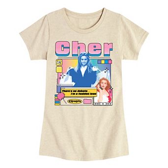 Girls 7-16 Clueless Cher Fashion Icon Graphic Tee