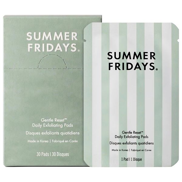 Summer Fridays Gentle Reset Daily Exfoliating Pads to Smooth +