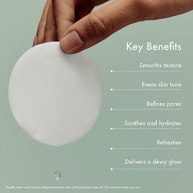 Gentle Reset Daily Exfoliating Pads to Smooth + Minimize Pores with AHAs