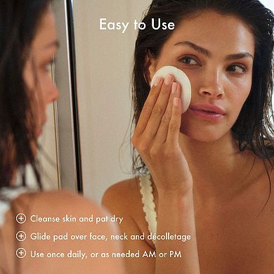 Gentle Reset Daily Exfoliating Pads to Smooth + Minimize Pores with AHAs