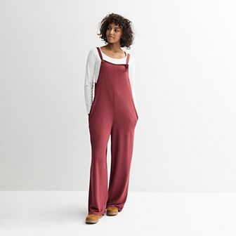 Juniors' Live To Be Spoiled 2-for-1 Jumpsuit with Long Sleeve Shirt