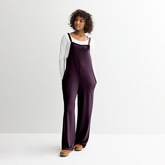 Juniors' Live To Be Spoiled 2-for-1 Jumpsuit with Long Sleeve Shirt