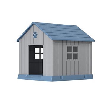 31 inch Pointed Pet House-Blue Gray