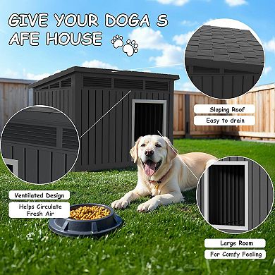 Modern Durable Weather Resistant Pet House for Medium Dogs