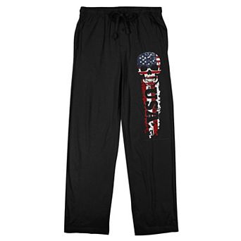 Men's USA Skull Flag Pajama Pants