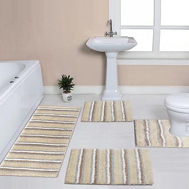 Home Weavers Glamour Collection 100% Microfiber Bathroom Rug, Non Slip & Fast Dry Bath Rug
