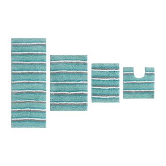Home Weavers Glamour Collection 100% Microfiber Bathroom Rug, Non Slip & Fast Dry Bath Rug