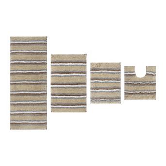 Home Weavers Glamour Collection 100% Microfiber Bathroom Rug, Non Slip & Fast Dry Bath Rug