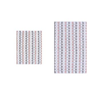 Home Weavers Orion Collection 100% Cotton Non-Slip & Machine Washable Bath Rug 2 pc Set