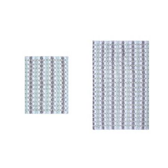 Home Weavers Orion Collection 100% Cotton Non-Slip & Machine Washable Bath Rug 2 pc Set