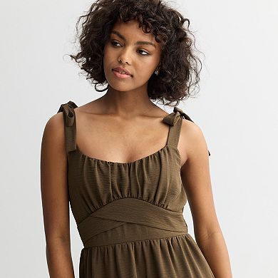 Juniors' Liberty Love Strappy Tiered Dress