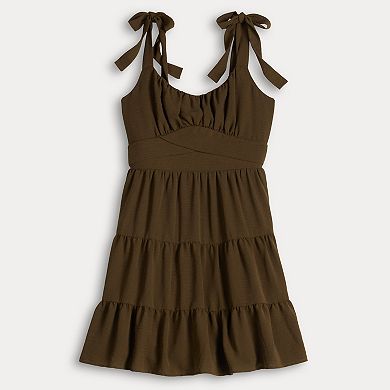 Juniors' Liberty Love Strappy Tiered Dress