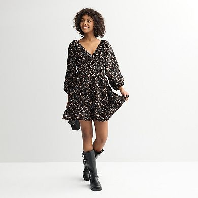 Juniors' Liberty Love V-Neck Dress