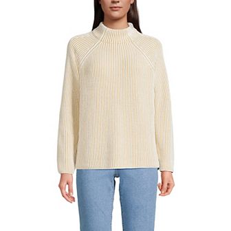 Women's Lands' End Mock Neck Sweater
