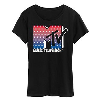 Women's MTV Stars Red, White & Blue Graphic Tee