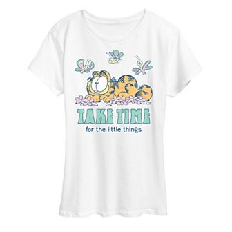 Women's Garfield Take Time For The Little Things Graphic Tee