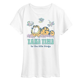 Women's Garfield Take Time For The Little Things Graphic Tee
