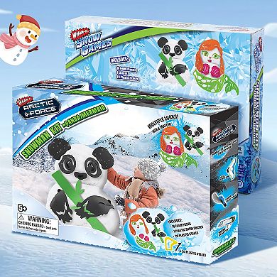 Wham-O Snowman Kit, DIY Kit Includes 16pcs Foam Pieces, 1pc Snow Shaper and 20pcs Plastic Stakes