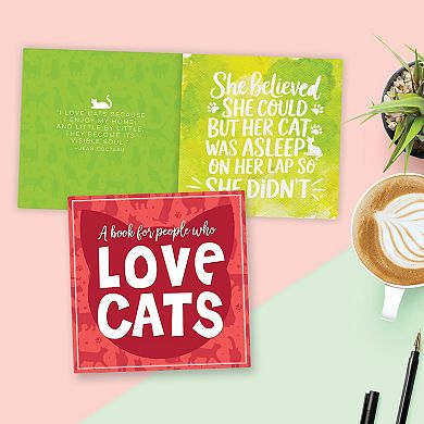 Willow Creek Press A Book for People Who Love Cats 5" x 5" Hardcover Book
