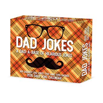 Willow Creek Press 2026 Dad Jokes Are How Eye Roll (Humor) Daily Desktop Box Calendar