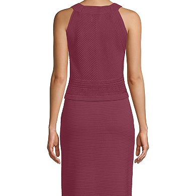 Women's Lands' End Pointelle Halter Sweater Top